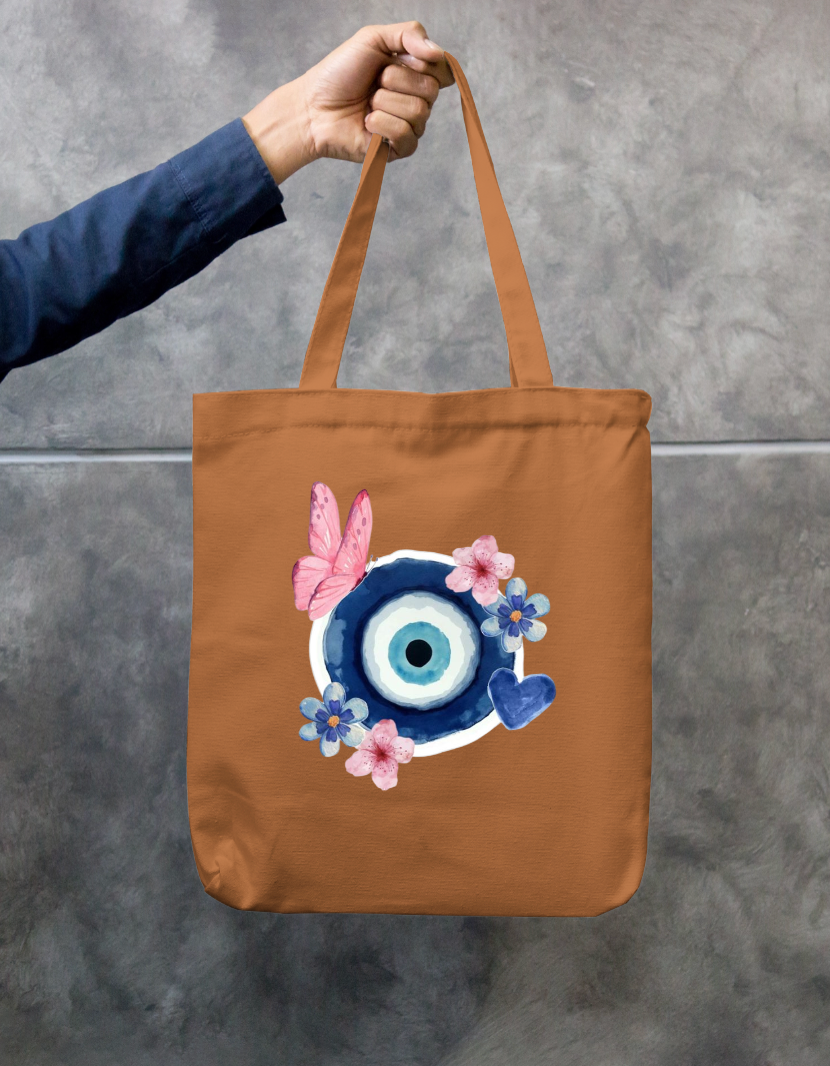 Evil Eye tote bag Zipper Tote Bag by @nirali.direction