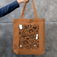 Doodle Art Tote Bag Zipper Tote Bag by @rd_digital_store