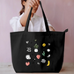 Doodle Art Tote Bag Everyday Large Tote Bag by @rd_digital_store