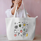 Doodle Art Tote Bag Everyday Large Tote Bag by @rd_digital_store