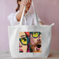 Astonished Face Tote Bag Everyday Large Tote Bag by @rd_digital_store