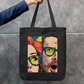 Astonished Face Tote Bag Zipper Tote Bag by @rd_digital_store