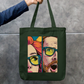Astonished Face Tote Bag Zipper Tote Bag by @rd_digital_store