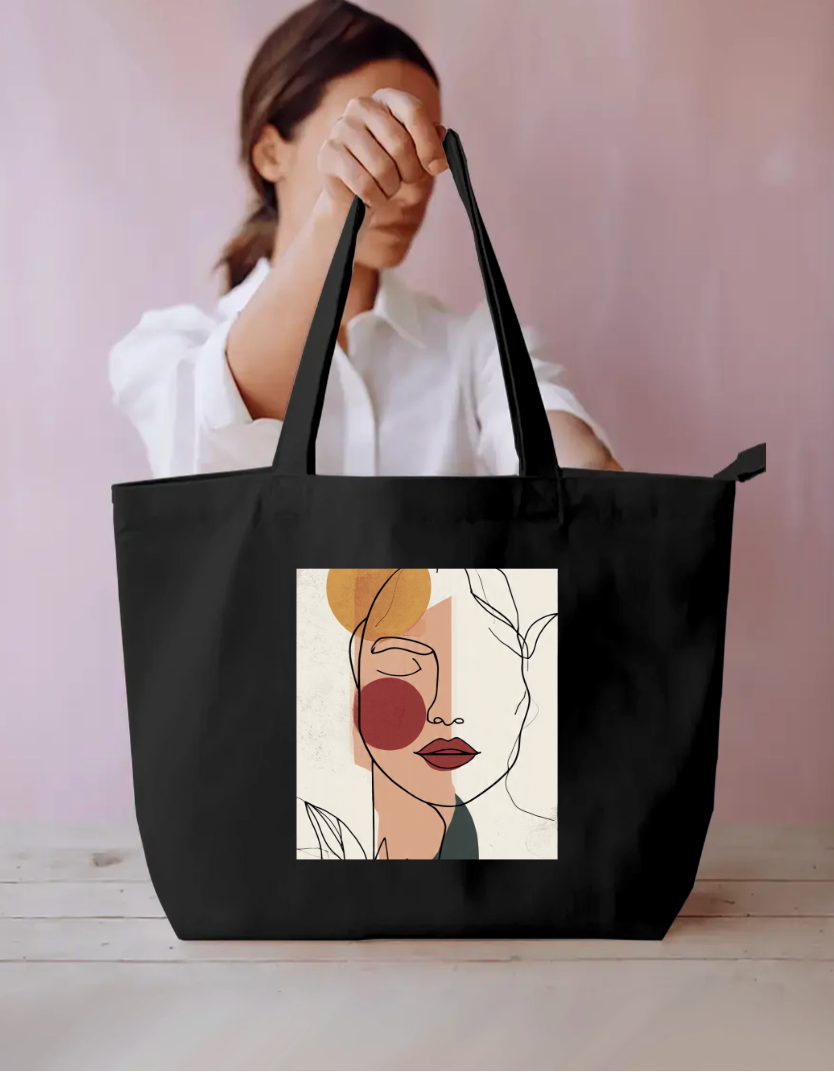 Face less Tote Bag Everyday Large Tote Bag by @rd_digital_store