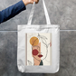 Faceless Tote Bag Zipper Tote Bag by @rd_digital_store