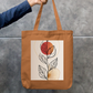 Leaf Tote Bag Zipper Tote Bag by @rd_digital_store