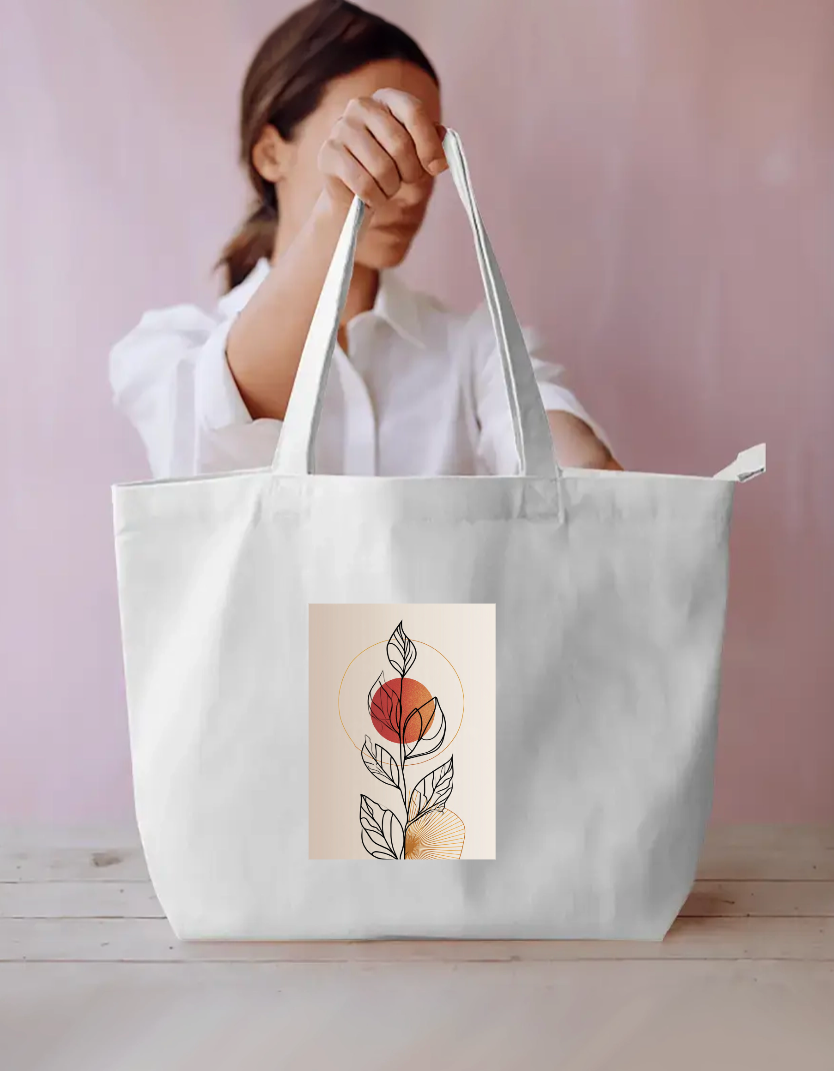 Leaf Tote Bag Everyday Large Tote Bag by @rd_digital_store