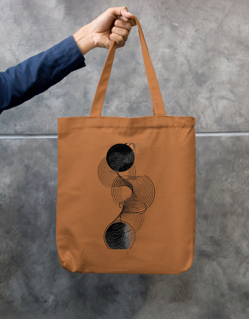 Pattern Tote Bag Zipper Tote Bag by @rd_digital_store