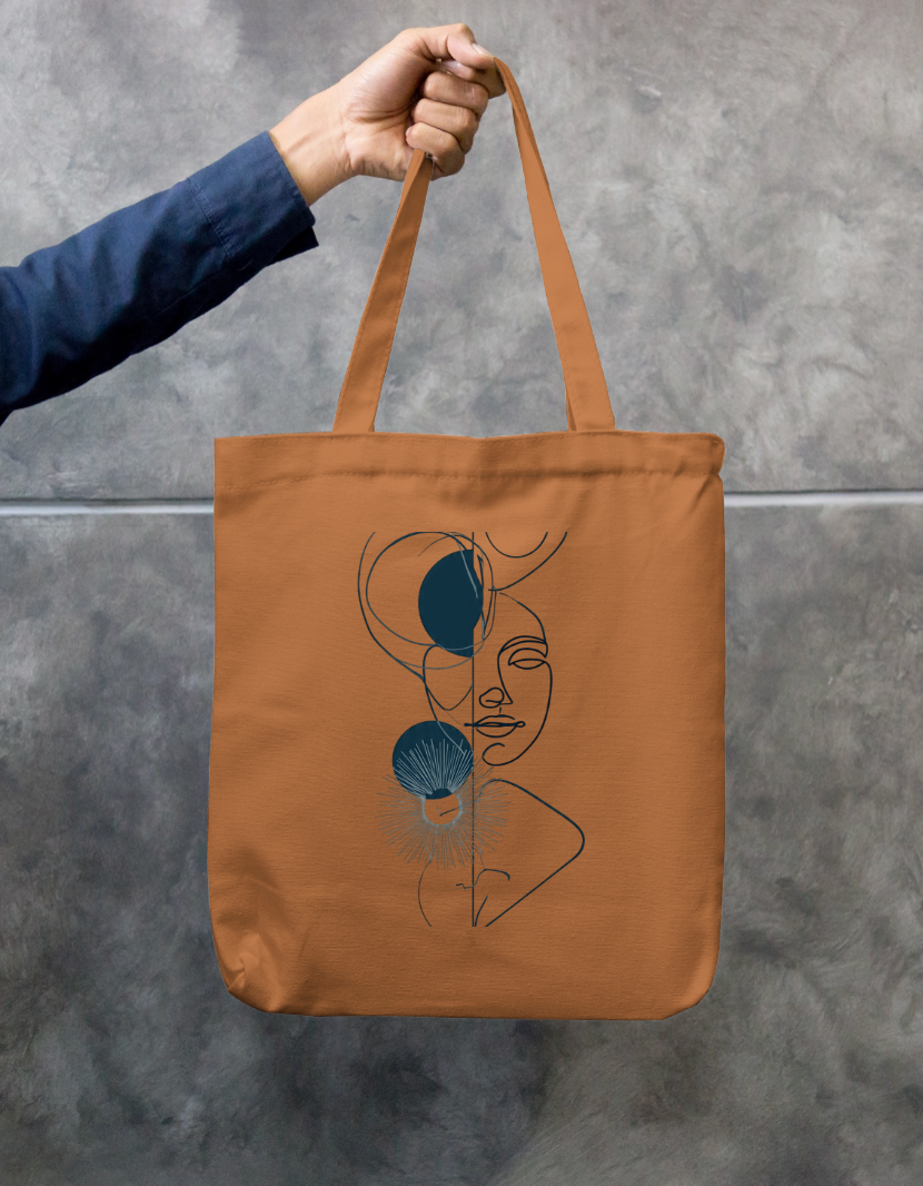 Me Art Tote Bag Zipper Tote Bag by @rd_digital_store
