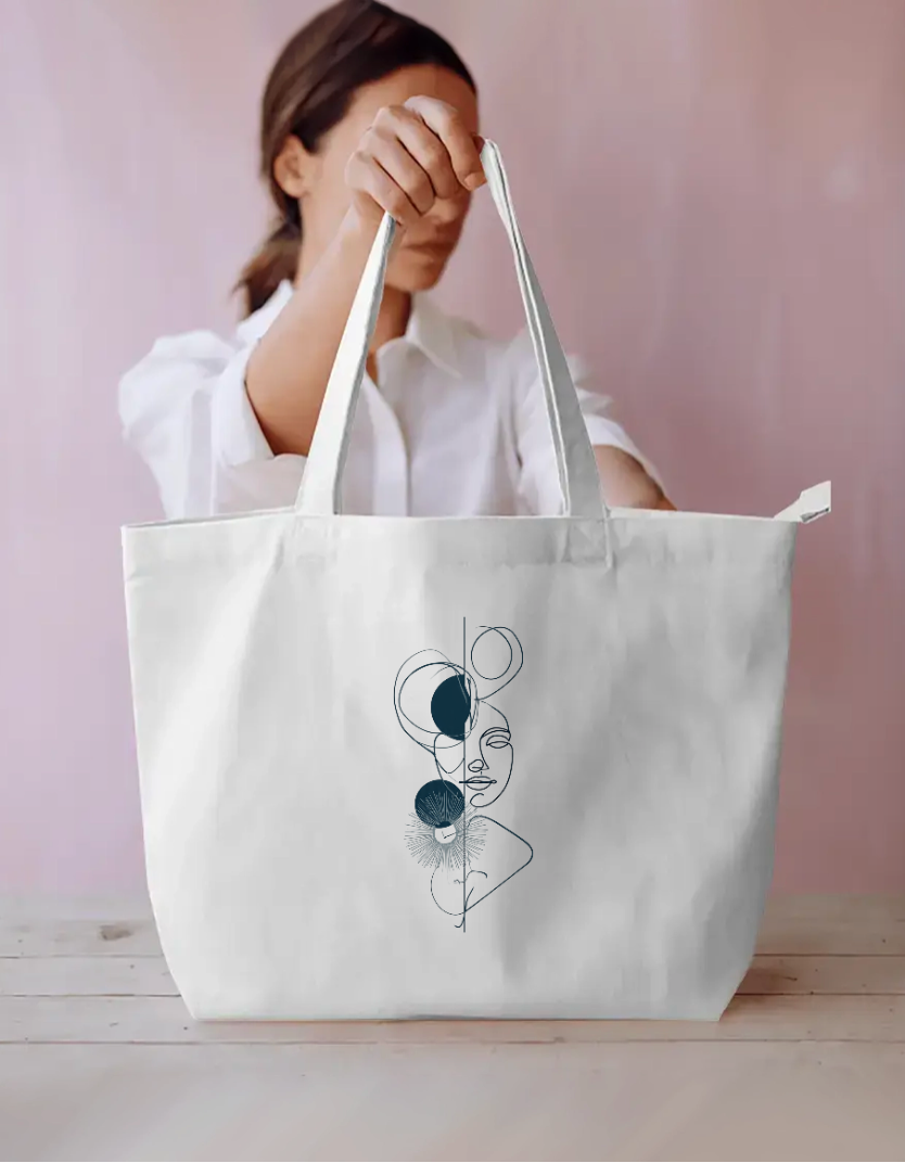 Me Art Tote Bag Everyday Large Tote Bag by @rd_digital_store