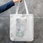 Krishna Art Tote Bag Zipper Tote Bag by @rd_digital_store