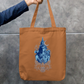 Shiva Art Tote Bag Zipper Tote Bag by @rd_digital_store