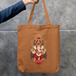 Ganesha Art Tote Bag Zipper Tote Bag by @rd_digital_store
