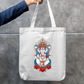 Ganesha Art Tote Bag Zipper Tote Bag by @rd_digital_store