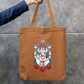 Ganesha Art Tote Bag Zipper Tote Bag by @rd_digital_store