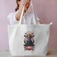 Ganesha Art Tote Bag Everyday Large Tote Bag by @rd_digital_store