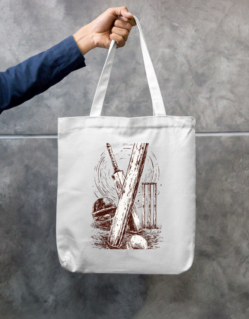 Cricket Fan Tote Bag Zipper Tote Bag by @rd_digital_store