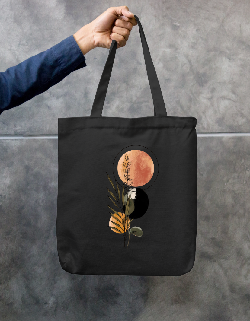 Aesthetic Art Tote Bag Zipper Tote Bag by @rd_digital_store