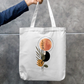 Aesthetic Art Tote Bag Zipper Tote Bag by @rd_digital_store