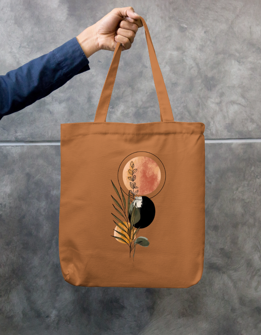 Aesthetic Art Tote Bag Zipper Tote Bag by @rd_digital_store