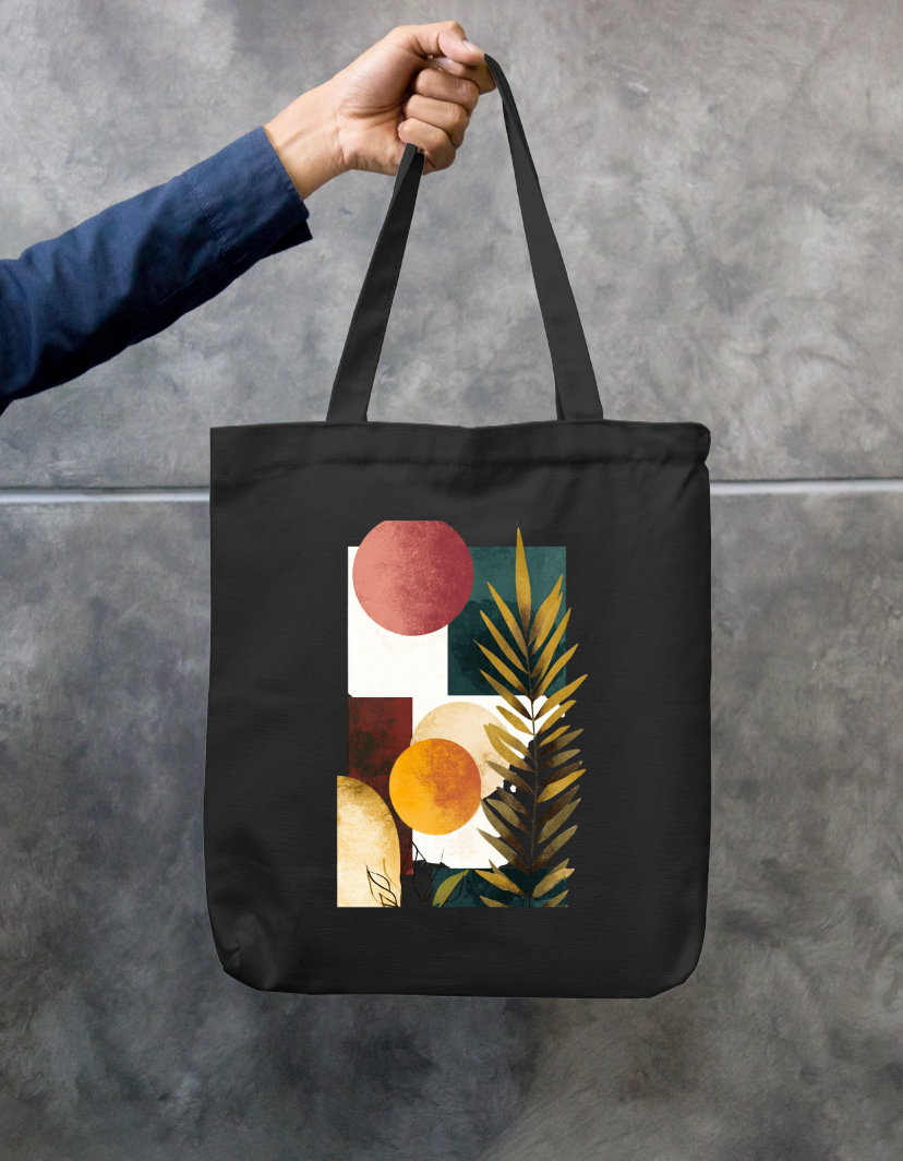 Aesthetic Art Tote Bag Zipper Tote Bag by @rd_digital_store
