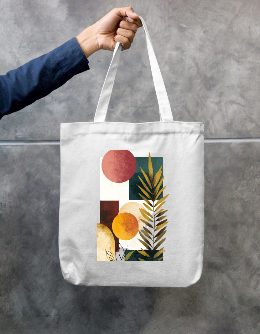 Aesthetic Art Tote Bag Zipper Tote Bag by @rd_digital_store