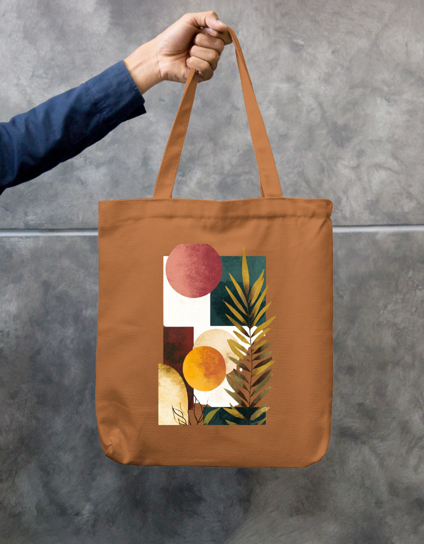 Aesthetic Art Tote Bag Zipper Tote Bag by @rd_digital_store
