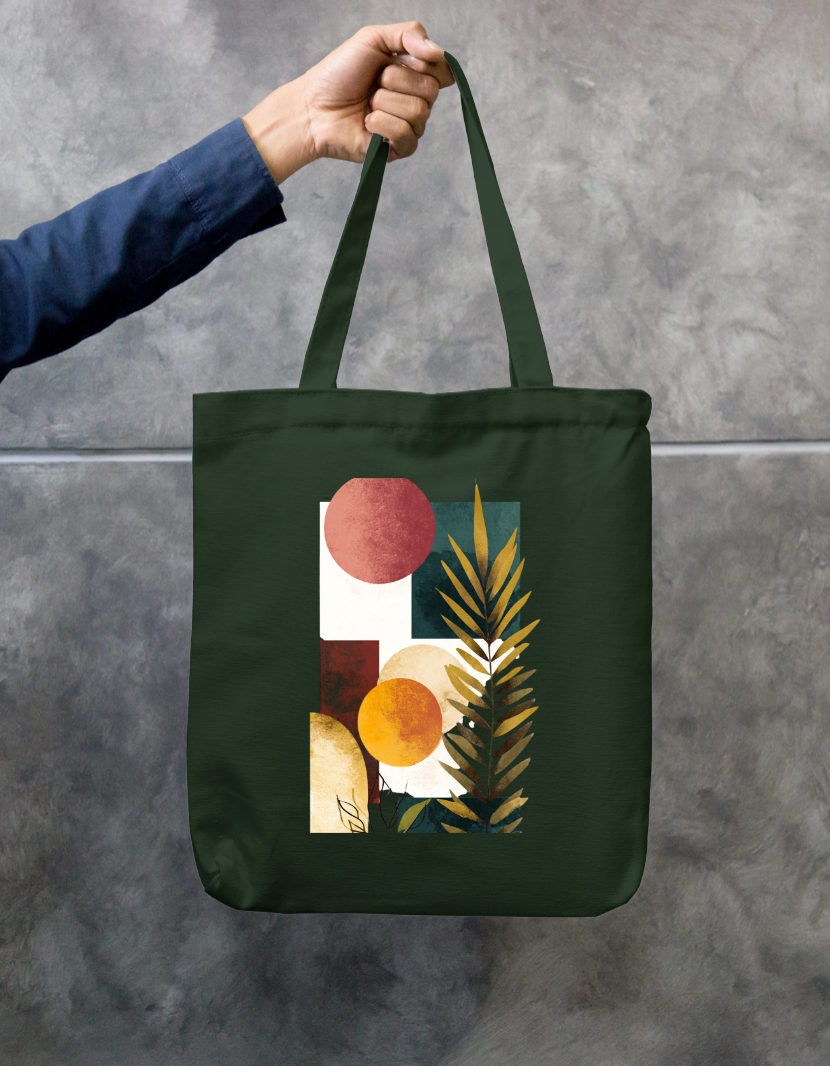 Aesthetic Art Tote Bag Zipper Tote Bag by @rd_digital_store
