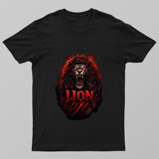 The Lion Unisex T-shirt by Shani Shanmughan 