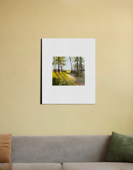 Landscape painting 16"x20" Canvas Poster by Biswas Kousik