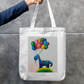Floating into happiness with colors, dreams Zipper Tote Bag by @sketch.box.studios