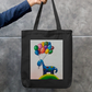 Floating into happiness with colors, dreams Zipper Tote Bag by @sketch.box.studios