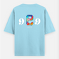 999 wrld Oversized T-shirt (Back print) by @aniiimekh