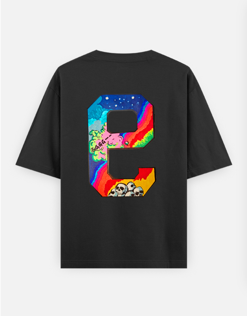 999 Oversized T-shirt (Back print) by @aniiimekh