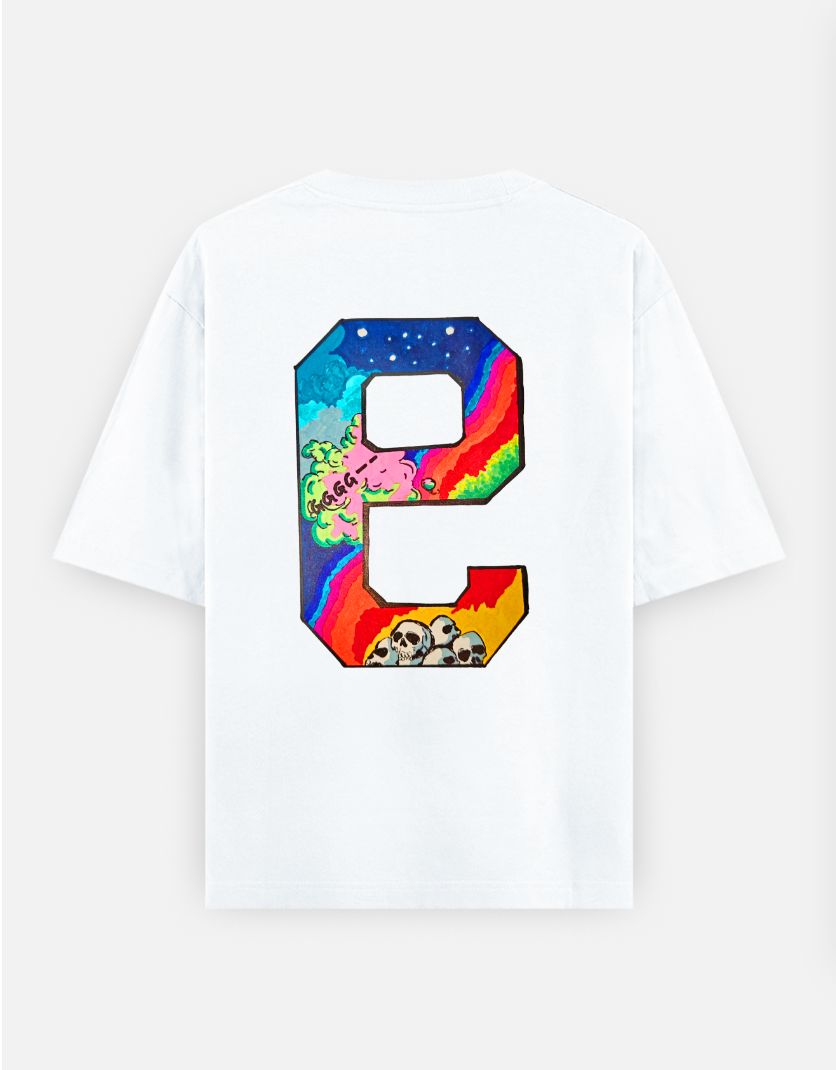 999 Oversized T-shirt (Back print) by @aniiimekh