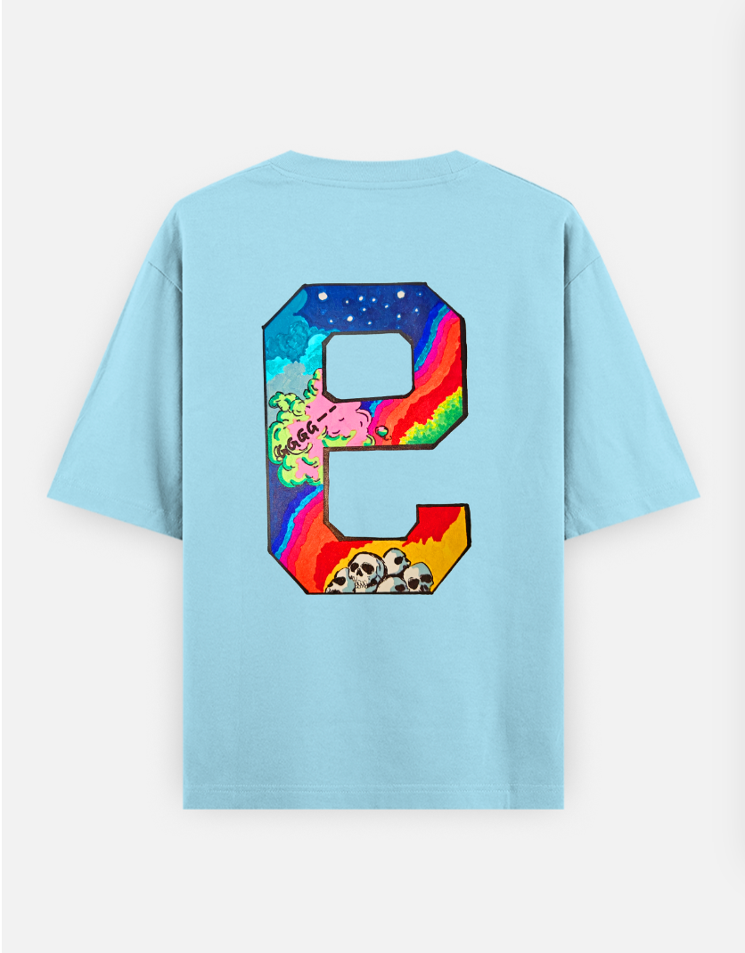 999 Oversized T-shirt (Back print) by @aniiimekh
