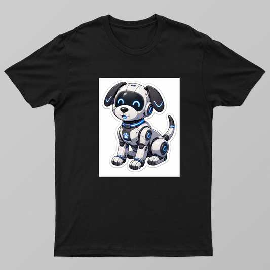 Robot dog anime style Unisex T-shirt by @patarkrishnapatar