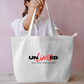 Typography, Unlimited Everyday Large Tote Bag by Tripti Dharewa