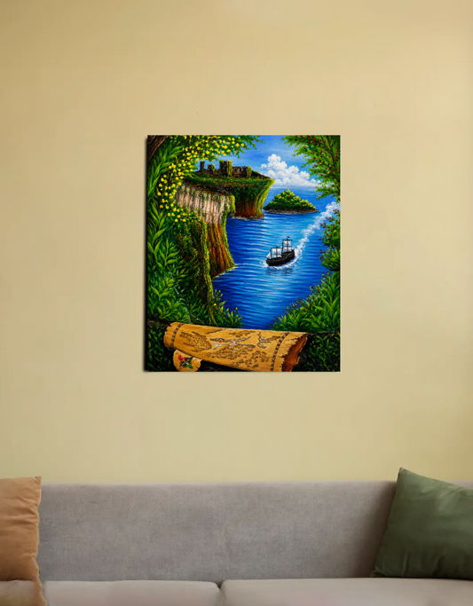 Secrets of the Emerald Isle 16"x20" Canvas Poster by Bhumika Tyagi
