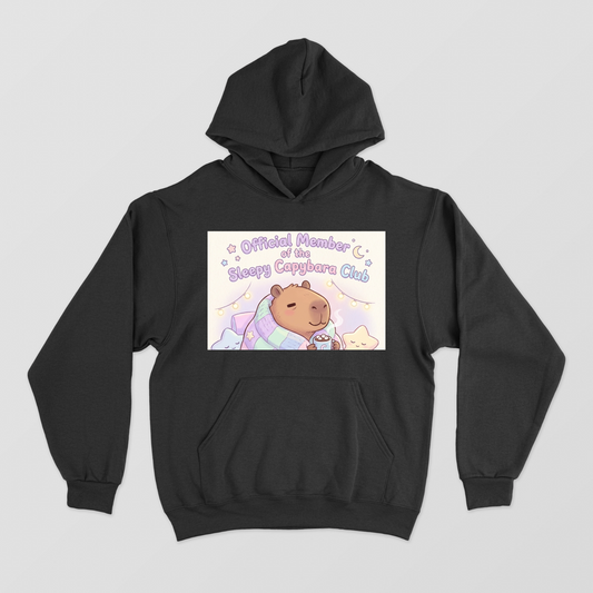 Sleepy capybara Unisex Hoodie by Aadyashri 