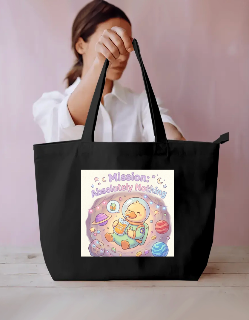 Mission : Absolutely nothing! Everyday Large Tote Bag by Aadyashri 