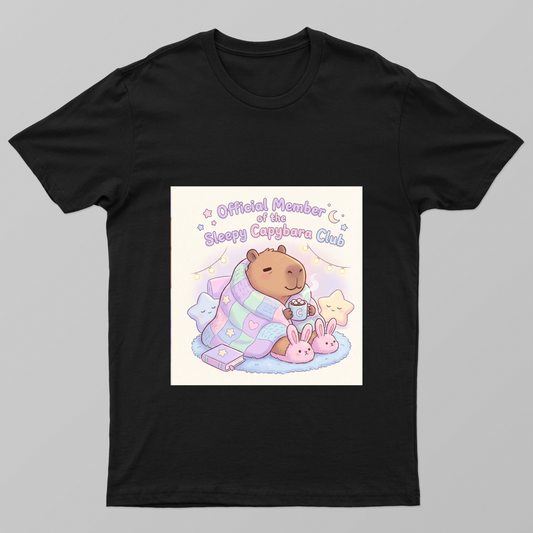 Sleepy capybara Unisex T-shirt by Aadyashri 