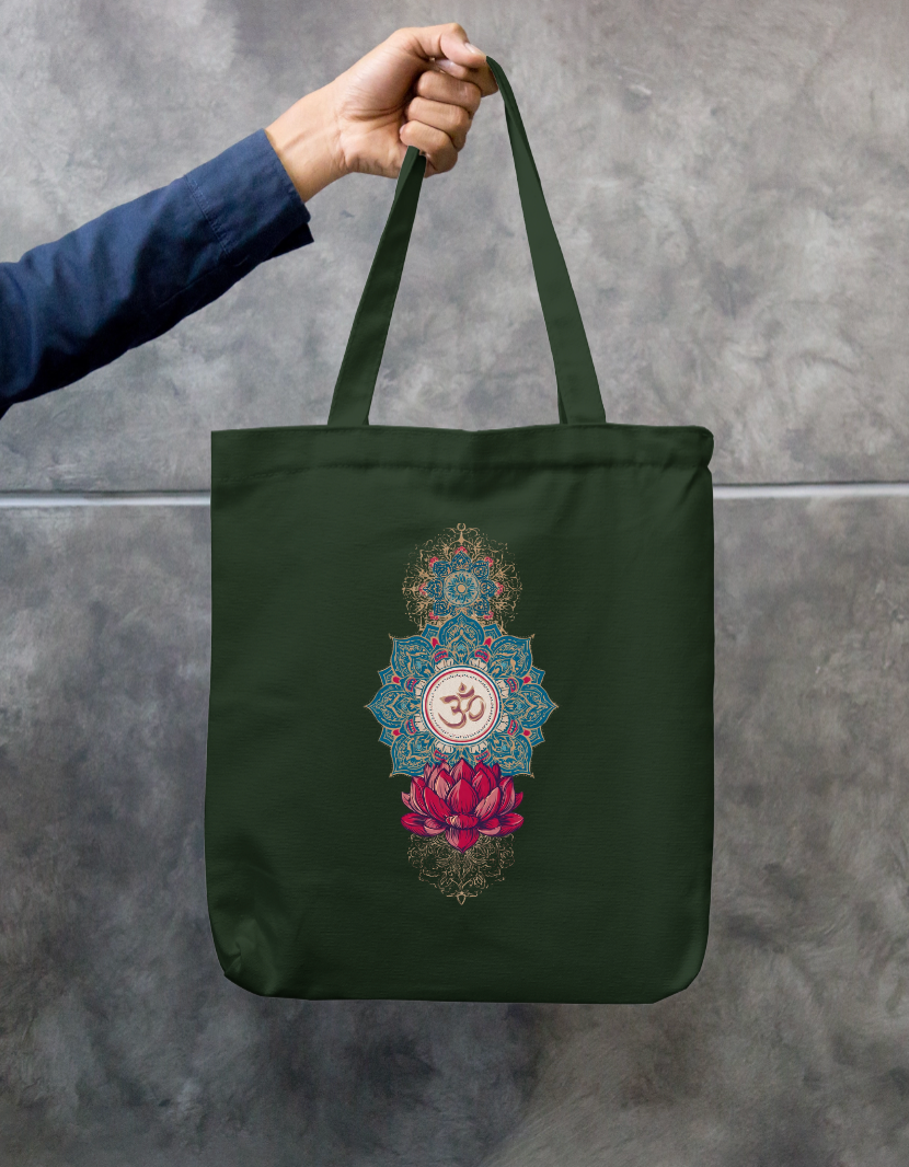Spiritual Tote Bag Zipper Tote Bag by @rd_digital_store