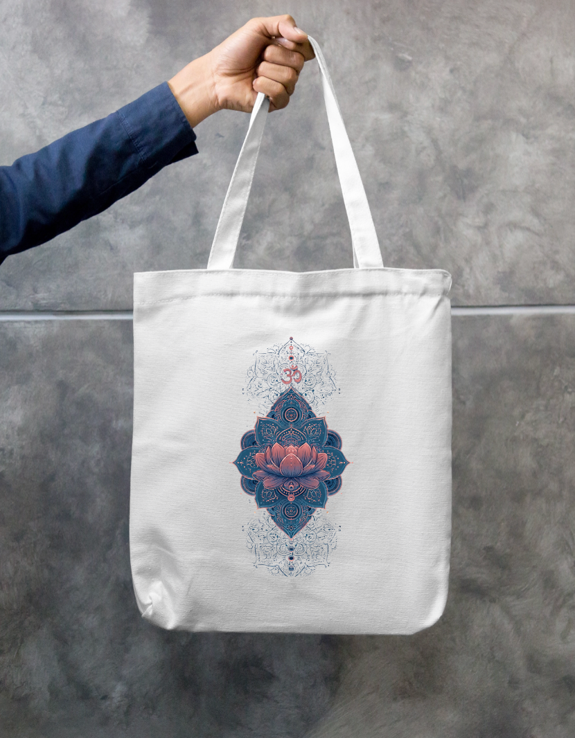 Spiritual Tote Bag Zipper Tote Bag by @rd_digital_store