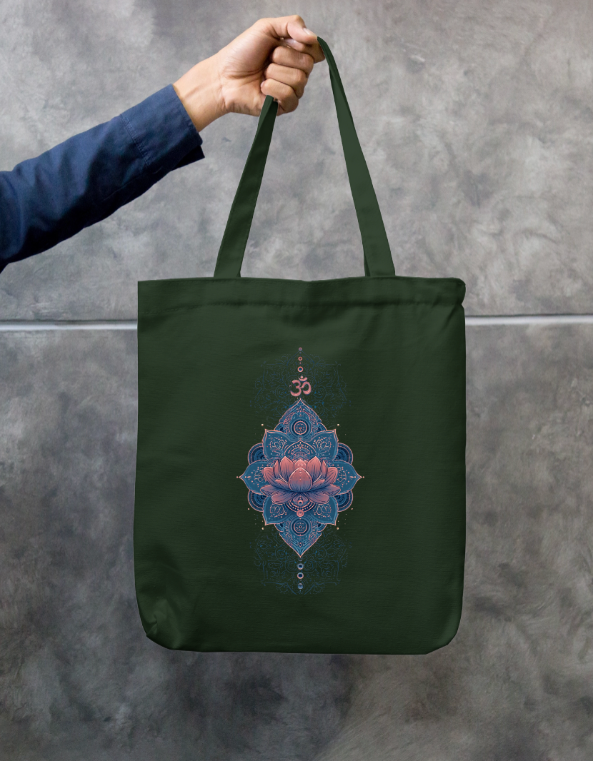 Spiritual Tote Bag Zipper Tote Bag by @rd_digital_store