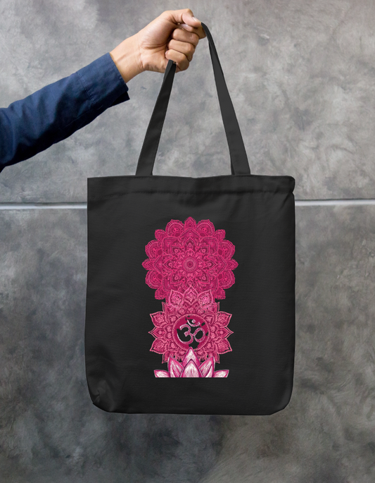 Spiritual Tote Bag Zipper Tote Bag by @rd_digital_store