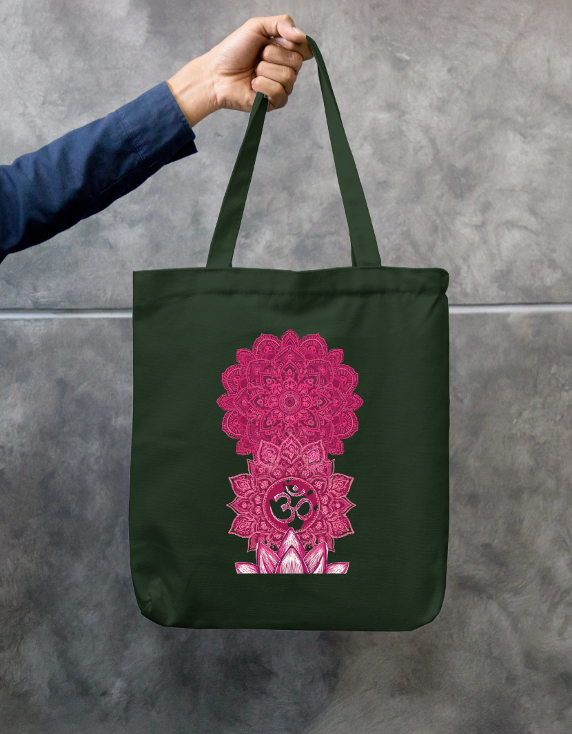 Spiritual Tote Bag Zipper Tote Bag by @rd_digital_store