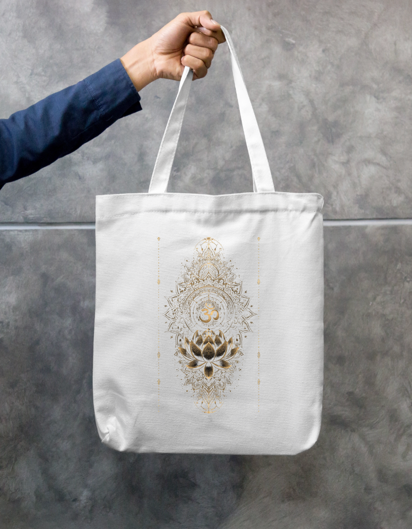 Aesthetic Art Tote Bag Zipper Tote Bag by @rd_digital_store