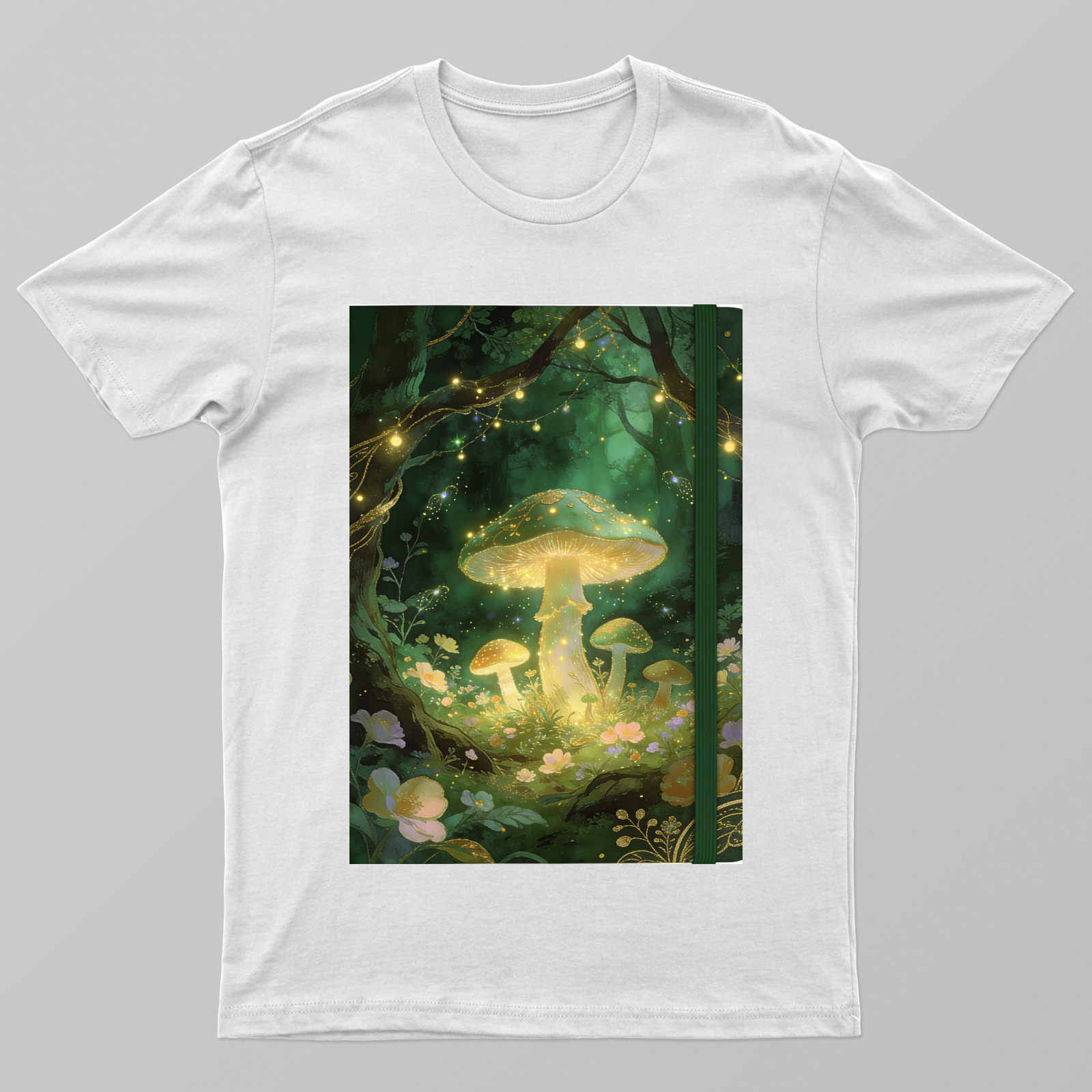 forest mashroom design Unisex T-shirt by @cute_pixel_016