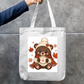 cute teddy bear with coffee mug Zipper Tote Bag by @cute_pixel_016